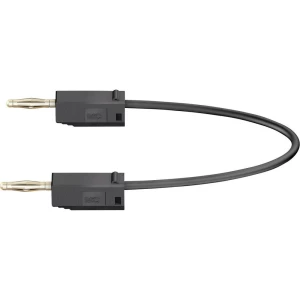 Mjerni kabel [ lamelni utič 2 mm - lamelni utič 2 mm] 0.075 m crne boje MultiContact LK205 slika