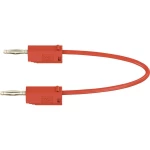 Mjerni kabel [ lamelni utič 2 mm - lamelni utič 2 mm] 0.075 m crvene boje MultiContact LK205