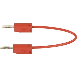 Mjerni kabel [ lamelni utič 2 mm - lamelni utič 2 mm] 0.075 m crvene boje MultiContact LK205 slika
