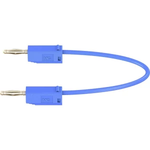 Mjerni kabel [ lamelni utič 2 mm - lamelni utič 2 mm] 0.075 m plave boje MultiContact LK205 slika