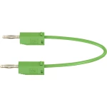 Mjerni kabel [ lamelni utič 2 mm - lamelni utič 2 mm] 0.075 m zelene boje MultiContact LK205