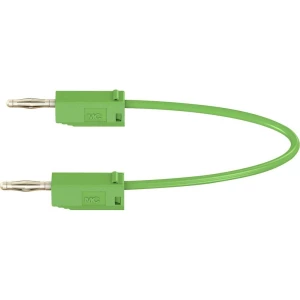 Mjerni kabel [ lamelni utič 2 mm - lamelni utič 2 mm] 0.075 m zelene boje MultiContact LK205 slika