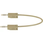 Mjerni kabel [ lamelni utič 2 mm - lamelni utič 2 mm] 0.075 m smeđe boje MultiContact LK205