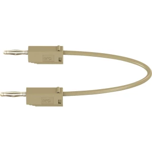 Mjerni kabel [ lamelni utič 2 mm - lamelni utič 2 mm] 0.075 m smeđe boje MultiContact LK205 slika