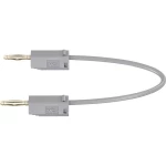 Mjerni kabel [ lamelni utič 2 mm - lamelni utič 2 mm] 0.075 m sive boje MultiContact LK205