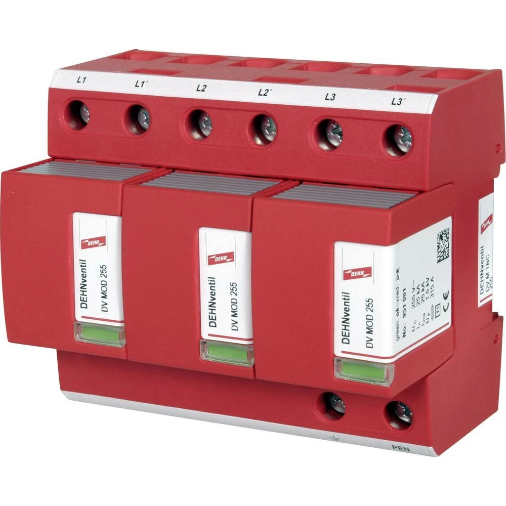 Modularni kombinirani odvodnik 951300 DEHN za TN-C-sustave IP20 slika