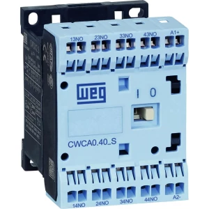Kompaktni pomoćni kontaktor CWCA, bezvijčana tehnologija spajanja WEG CWCA0-04-00C03S 24 V/DC slika