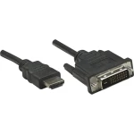 DVI / HDMI priključni kabel [1x HDMI-utikač 1x DVI-utikač 24+1pol.] 3 m crne boje Manhattan