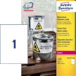 Avery-Zweckform vodootporne etikete L4775-100 ( 210 mm x 297 mm ) bijele boje, 100 kom. trajne, ljepljive