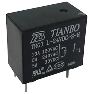Relej za tiskanu pločicu 24 V/DC 3 A 1 radni kontakt Tianbo Electronics TRG1 L-S-H 24VDC 1 kom. slika