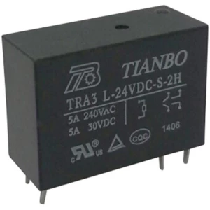 Relej za tiskanu pločicu 24 V/DC 8 A 2 radni kontakt Tianbo Electronics TRA3 L-24VDC-S-2H 1 kom. slika