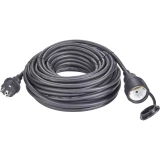 Strujni produžni kabel [šuko utikač -šuko spojnik] renkforce 16 A crna 20 m