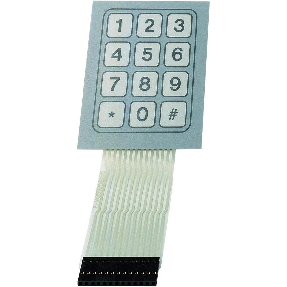 Tipkovnica s folijom, matrika 3 x 4 SU709930 1 kom. slika