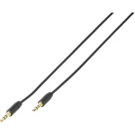Utičnica Audio Priključni kabel [1x 3,5 mm banana utikač - 1x 3,5 mm banana utikač] 1 m Crna Vivanco
