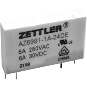 Zettler Electronics AZ6991-1A-24DE relej za tiskane pločice 24 V/DC 8 A 1 zatvarač 1 St. slika