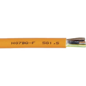 Priključni vodič H07BQ-F 5 G 2.5 mm narančaste boje Faber Kabel 051208 metarski slika