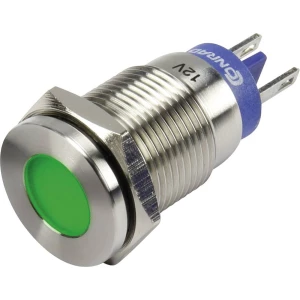LED signalno svjetlo, zeleno 12 V Conrad Components GQ16F-D/J/G/12V/S slika