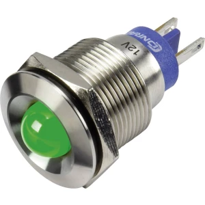 LED signalno svjetlo, zeleno 12 V Conrad Components GQ19B-D/J/G/12V/S slika