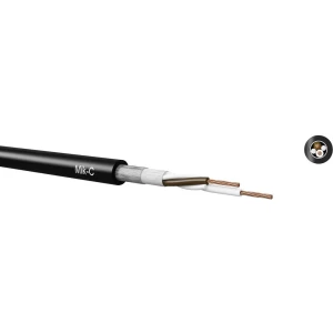 Mikrofonski kabel 2 x 0.50 mm crne boje Kabeltronik 48D205009 S 500 m slika