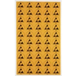 Oznake upozorenja za ESD područja 50 kom. žute, crne boje (D x Š) 30 mm x 25 mm Wolfgang Warmbier 2850.3025 samoljepljiva