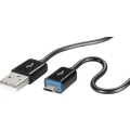 Renkforce Micro USB 2.0 kabel s LED i super mekim plaštem kabela slika