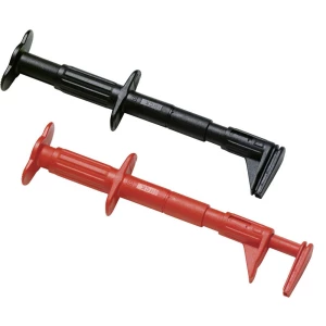 Sigurnosni odvajač tanki ženski utikač 4 mm CAT III 600 V crvena, crna Fluke AC87 slika