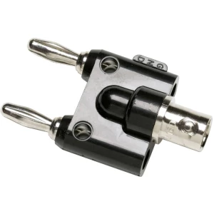 Mjerni adapter [ BNC ženski konektor - banana utikač 4 mm] slaganje jedan na drugi Fluke BP880 crna slika