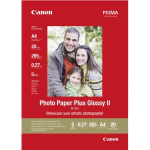 Foto papir 2311B019 Canon Photo Paper Plus Glossy II PP-201 DIN A4 260 g/m, 20 listova, sjajni slika