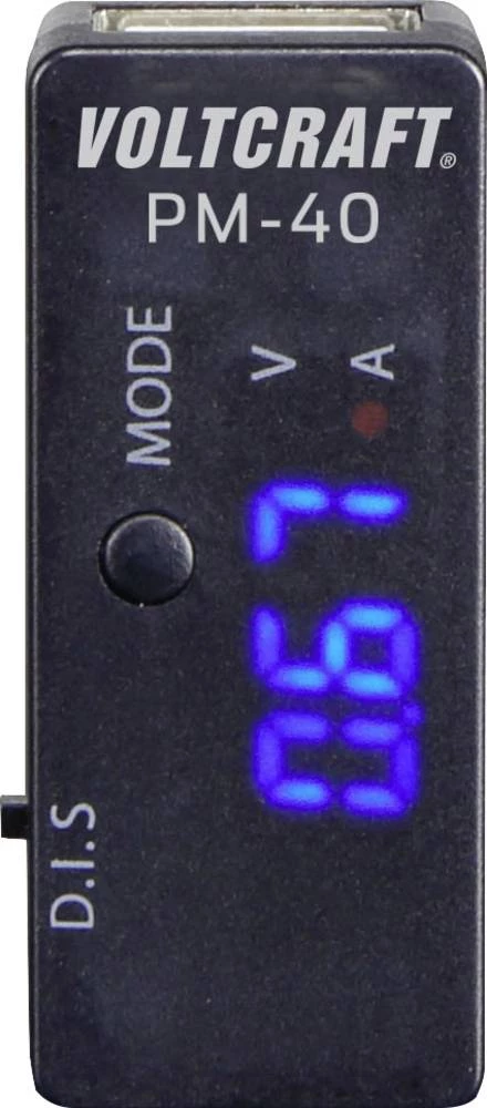 USB mjerni adapter digitalni VOLTCRAFT PM-40 CAT I prikaz (brojenja): 999 slika