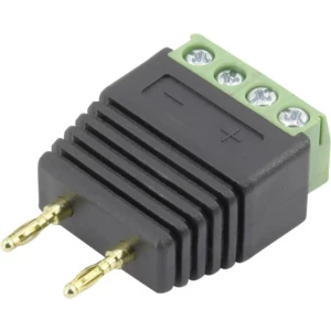 Laboratorijski utikač, ravan, promjer zatika: 2 mm crna Conrad Components 93013c1127 1 kom. slika