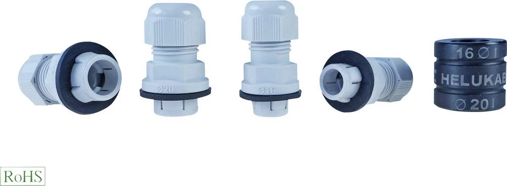 Kabelska uvodnica M16, poliamid srebrno sive boje (RAL 7001) Helukabel Helutop Easy 908060 1 kom slika