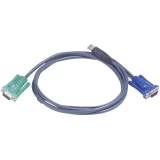 KVM priključni kabel [1x SPHD-15 utikač - 1x VGA utikač, USB 2.0 utikač A] 1.80 m crni ATEN