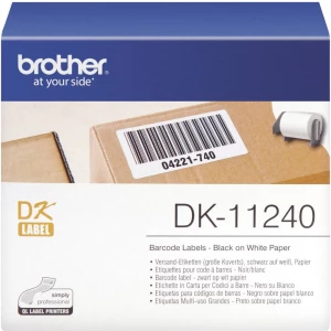 Brother traka s etiketama tip DK-11240, DK11240, 600 dostavnih etiketa (102 x 51 mm), bijela, za QL pisače etiketa slika