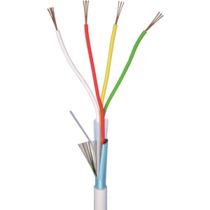 Alarmni kabel LiYY 4 x 0.22 mm bijele boje ELAN 20041 roba na metre slika