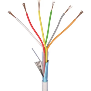 Alarmni kabel LiYY 6 x 0.22 mm bijele boje ELAN 20061 roba na metre slika