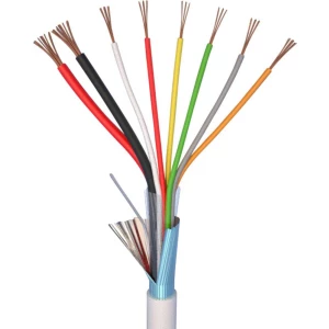 Alarmni kabel LiYY 6 x 0.22 mm + 2 x 0.75 mm bijele boje ELAN 27061 roba na metre slika