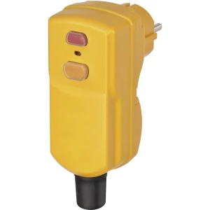 Kutni utikač s zaštitnim kontaktom, umjetna masa s PRCD 230 V žute boje IP54 Brennenstuhl 1290670 slika