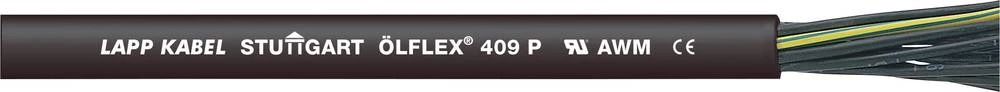 Krmilni kabel ÖLFLEX® 409 P 2 x 1 mm crne boje LappKabel 1311902 metarski slika