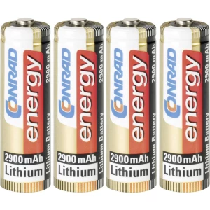 Mignon (AA) baterija Litijev Conrad energy Extreme Power FR6 2900 mAh 1.5 V 4 ST slika