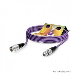 Hicon SGHN-0600-VI XLR priključni kabel [1x XLR utičnica 3-polna - 1x XLR utikač 3-polni] 6.00 m ljubičasta slika