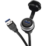 USB 3.0 ugradbena utičnica 490113.0080 utičnica tip A na utikač tip A Lütze sadržaj: 1 kom.