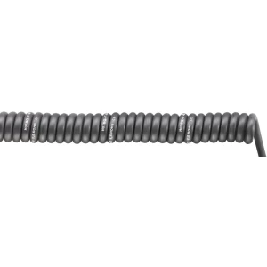 Spiralni kabel SPIRAL H07BQ-F 500 mm / 1500 mm 5 x 1.5 mm crne boje LappKabel 70002758 1 kom slika