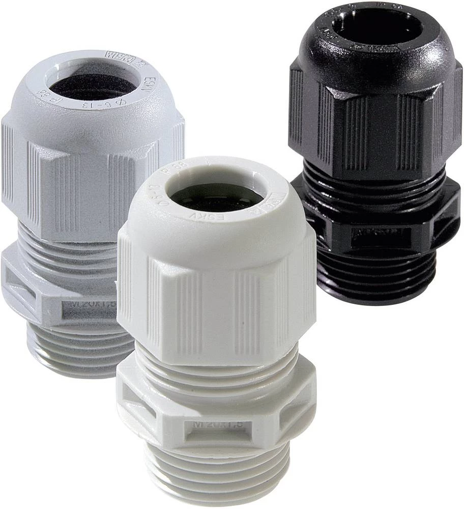 Kabelska uvodnica M20 poliamid svijetlo sive boje (RAL 7035) Wiska ESKV 20 LT 50 kom. slika