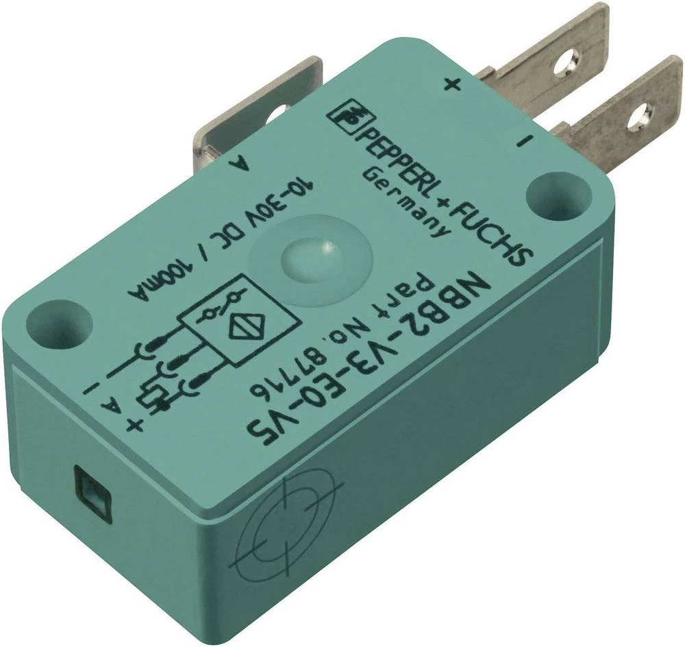 Induktivni blizinski prekidač 10 x 16 mm u istoj razini PNP Pepperl & Fuchs NBB2-V3-E2-V5 slika