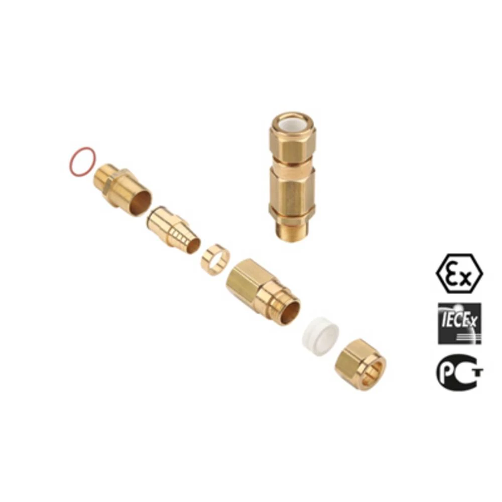 Kabelska uvodnica M50 mesing Weidmüller KUB M50 BS O NI 2 G50S 1 kom. slika