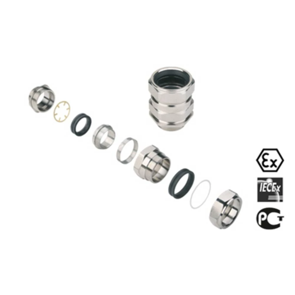 Kabelska uvodnica M20 mesing Weidmüller KDSW M20 BS O SC 2 G16 20 kom. slika