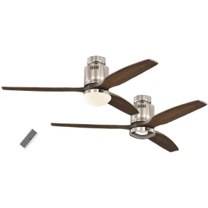Stropni ventilator CasaFan Aerodynamix (promjer) 132 cm boja krila: orah, boja kućišta: krom (sjajni) slika
