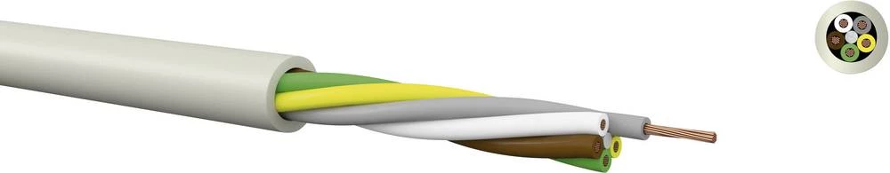 Krmilni kabel LiYY 6 x 0.25 mm sive boje Kabeltronik 10602500 metarski slika