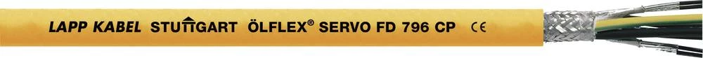 Kabel za kontrolu servo motora ÖLFLEX® SERVO FD 796 CP 4 G 1.5 mm + 2 x 1.5 mm narančaste boje LappKabel 0027959 100 m slika