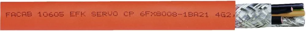 Kabel za kontrolu servo motora FACAB EFK SERVO-CP 4 G 2.5 mm + 2 x 1.5 mm narančaste boje Faber Kabel 035296 metarski slika
